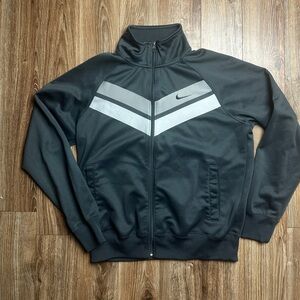 Vintage Nike grey and white athletic jacket